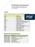 Job Aid For The SAP Workflow Basic Information