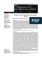 Kinematic Analysis of Shot Release of Intercollegiate Athletes