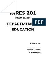 MRES 201: Department of Education