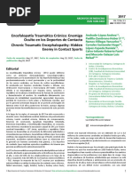 Encefalopatiacutea Traumaacutetica Croacutenica Enemigo Oculto en Los Deportes de Contacto PDF