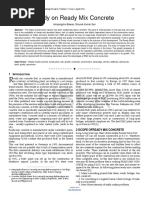 Study On Ready Mix Concrete