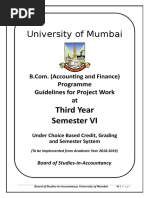 University of Mumbai: Third Year Semester VI