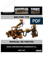 Manual de Partes Bolter 7D - JB77-147 - Zicsa Contratistas Generales S.A PDF