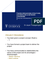 DR Jeyan Thiyagalingam: Work Breakdown Structure, Scheduling & Network Diagrams