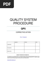 Corrective Action Procedure Example