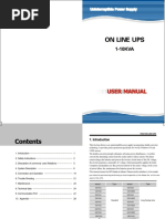 User Manual Ups On Line EA900!1!10 KVA ING