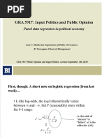 GRA 5917: Input Politics and Public Opinion: Panel Data Regression in Political Economy