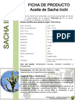 Ficha Bioproducto Aceite de Sacha Inchi - Español PDF