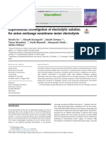 Experimental Investigation of Electrolytic Solution For Anion Exchange Membrane Water Electrolysis