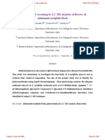 Phytochemical Screening by LC-MS Analysis of Flowers Of: Allamanda Neriifolia Hook