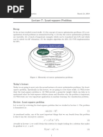 Lecture 7: Least-Squares Problem: Convex Optimization