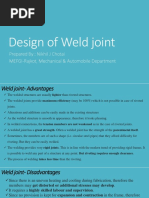 Design of Weld Joint