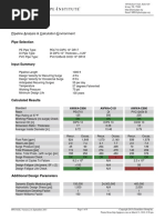 Pipeline Analysis & Calculation Environment: Pipe Selection