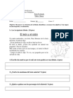 La Fábula, Uso de Signos de Interrogación y Exclamación, Adjetivos