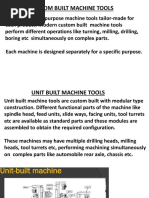 Unit Built Machine Tools