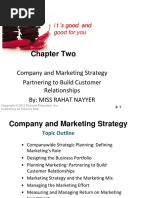 Chapter 2 Company and Marketing Strategy Partnering To Build Customer Relationships