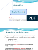 Lecture Outlines: Coupled Cluster