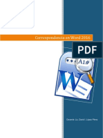 Correspondencia en Word 2016 Actualizado