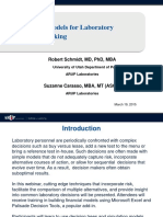 Financial Models For Laboratory Decision Making 3 2015 Final2