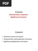 Enzyme: Characteristics Properties Significance of Enzyme