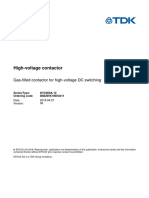 Gas-Filled Contactor For High-Voltage DC Switching