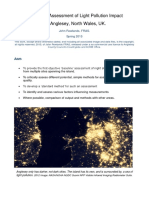 A Baseline Assessment of Light Pollution Impact On Anglesey, North Wales, UK