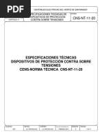 Cns-nt-11-20 Especificaciones Técnicas de Dps.