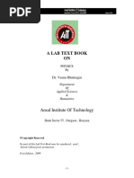 A Lab Text Book ON: Ansal Institute of Technology