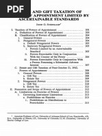 Estate and Gift Taxation of Powers of Appointment Limited by Asce PDF