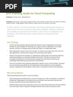 Gartner Research Cloud Computing Planning Guide 2019