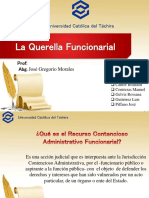 La Querella Funcionarial