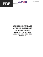 Modbus Database Courier Database IEC 60870-5-103