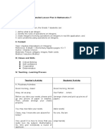 Detailed Lesson Plan in Mathematics 7