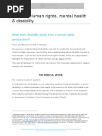 Module: Human Rights, Mental Health & Disability