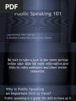 Public Speaking 101