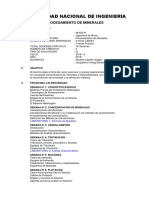 00 Silab 2018-1 Procesamiento de Minerales