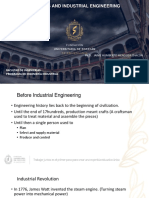 Methods and Industrial Engineering