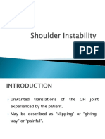 Shoulder Instability