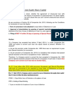 Notes On Conversion of Loan in Equity Share Capital