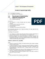 1.1. The Principle of Separate Legal Entity