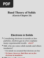 Band Theory of Solids: (Garcia Chapter 24)