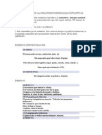 Características de Las Oraciones Subordinadas Sustantivas