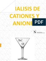 Análisis de Cationes y Aniones