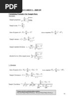 Handy Reference Sheet 2 - HRP 259 Calculation Formula's For Sample Data