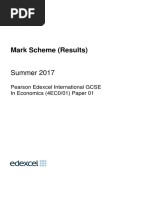 Mark Scheme (Results) : Summer 2017