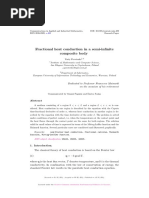 Fractional Heat Conduction in A Semi-Infinite Composite Body