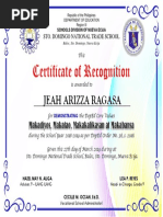 Conduct Certificate