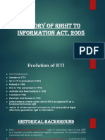 History of Right To Information Act, 2005