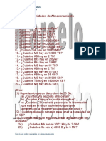 Ejercicios de Unidades de Almacenamiento