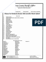 Law Enforcement Summaries of The Findings in The Case Against Kimberly Kessler